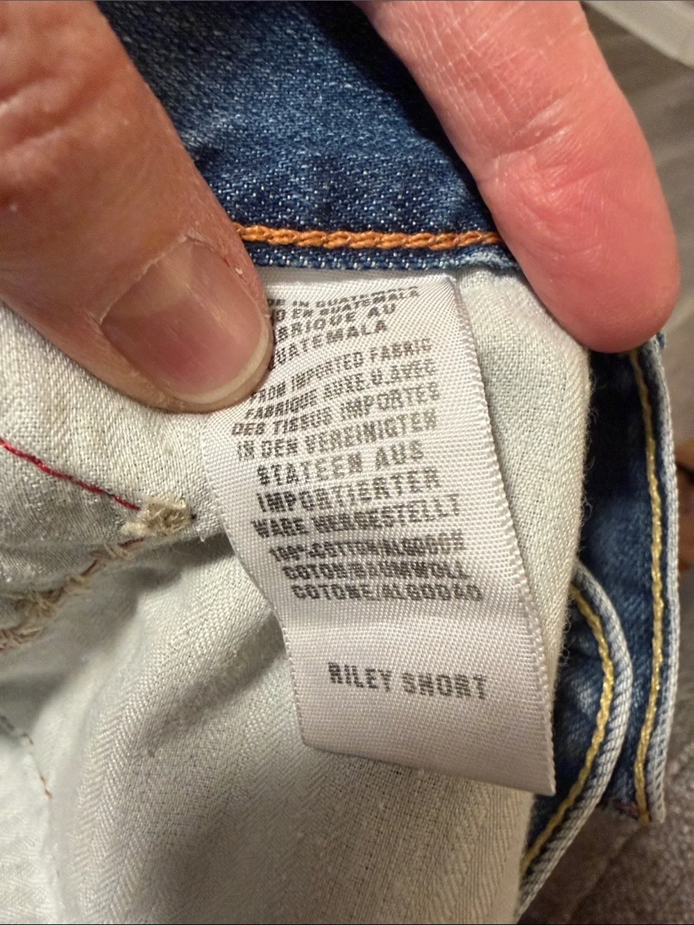 Lucky Brand Boho Riley low rise booty Denim Shorts patchwork accents festival 8